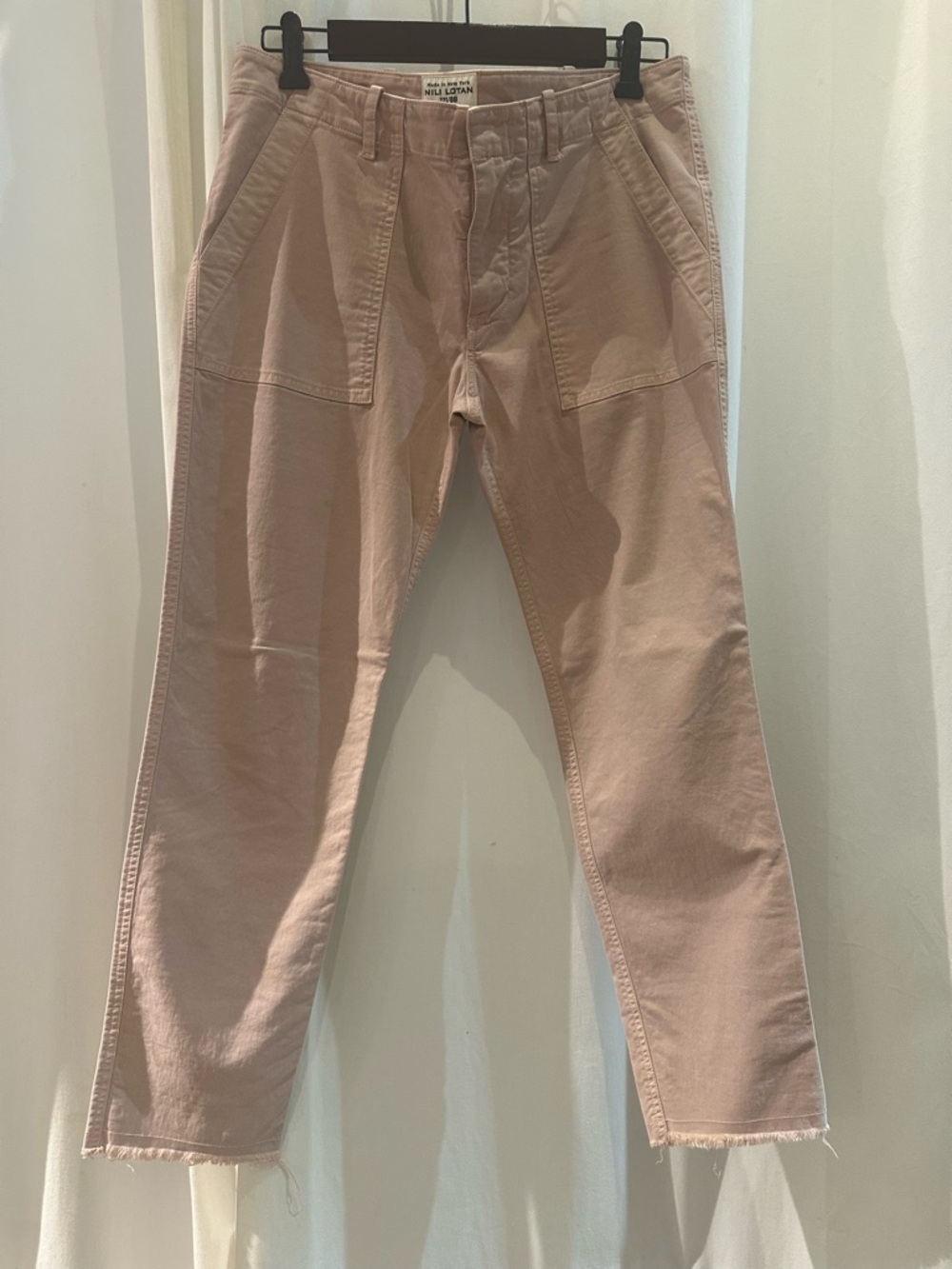 Nili Lotan Dusty Pink Workwear Chinos